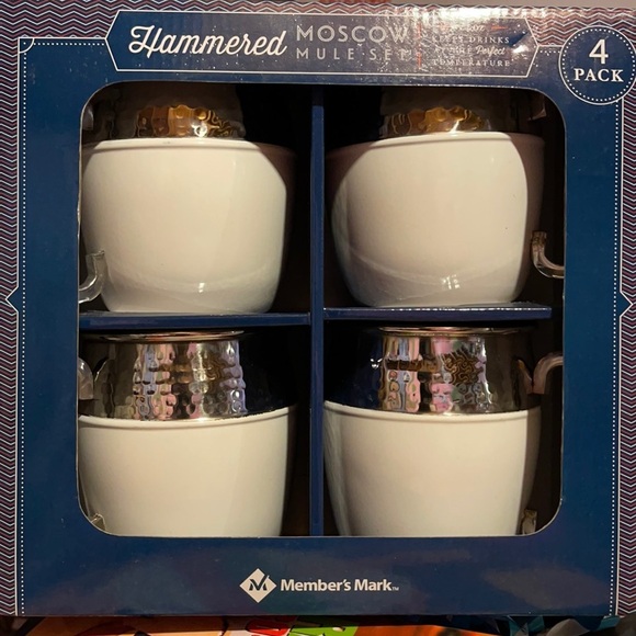 Hammered Moscow Mule 4 Piece Set - Picture 2 of 8